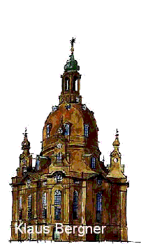 Dresdner Frauenkirche, © Illustration von Klaus Bergner